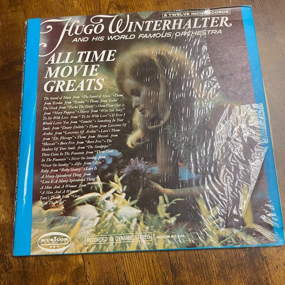 Hugo Winterhalter And His World Famous Orchestra All Time Movie Greats Vinyl